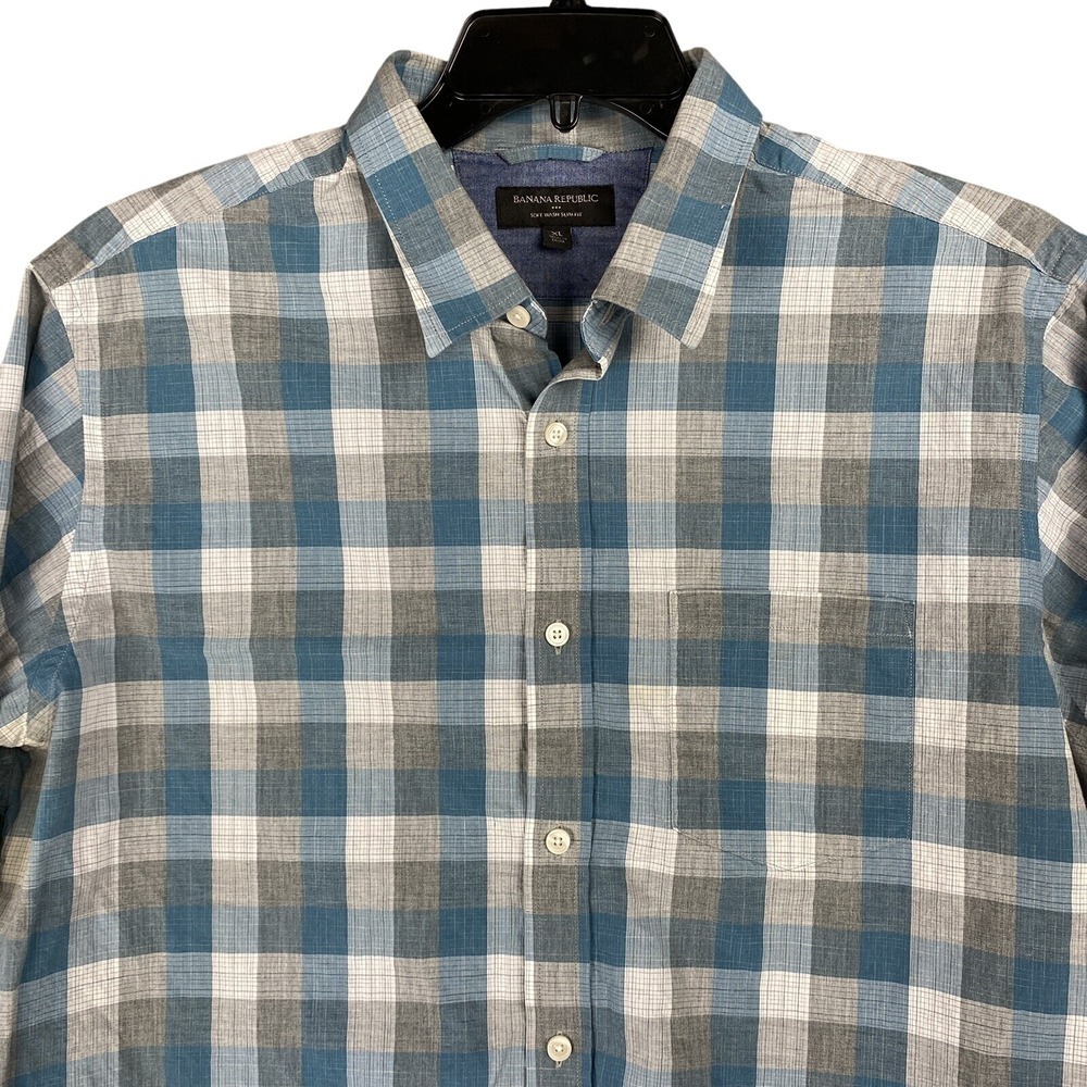 Banana‎ Republic Shirt Mens XL Slim Button Up Classic Tailored Modern Essential